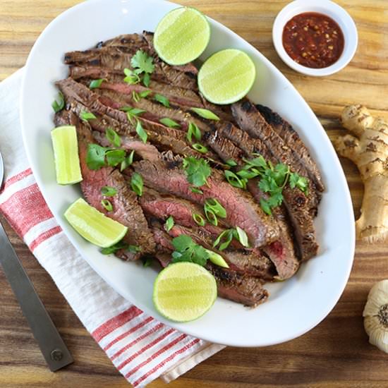 Thai-style grilled flank steak