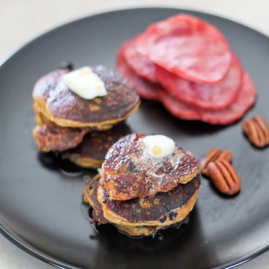 Paleo Pumpkin Pecan Pancakes