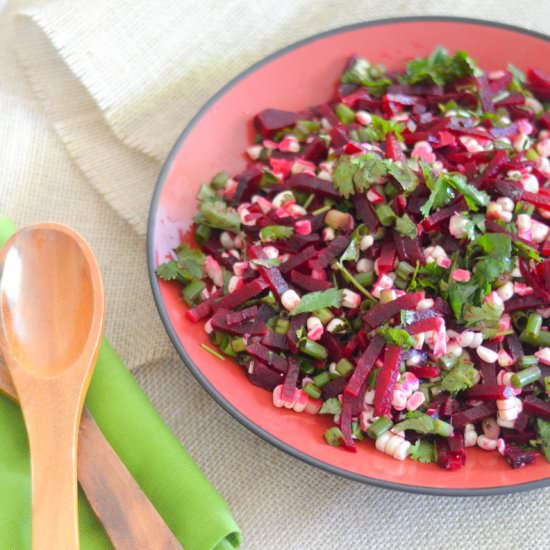 Beet + Corn Relish Salad