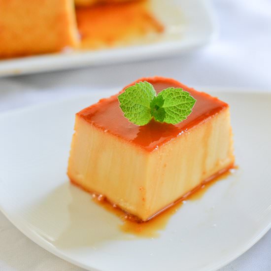 Leche Flan with Cream Cheese