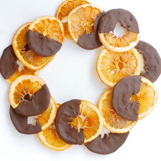 Dried grapefruit slices