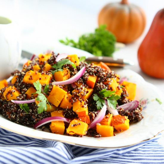 Black Quinoa Pumpkin Salad