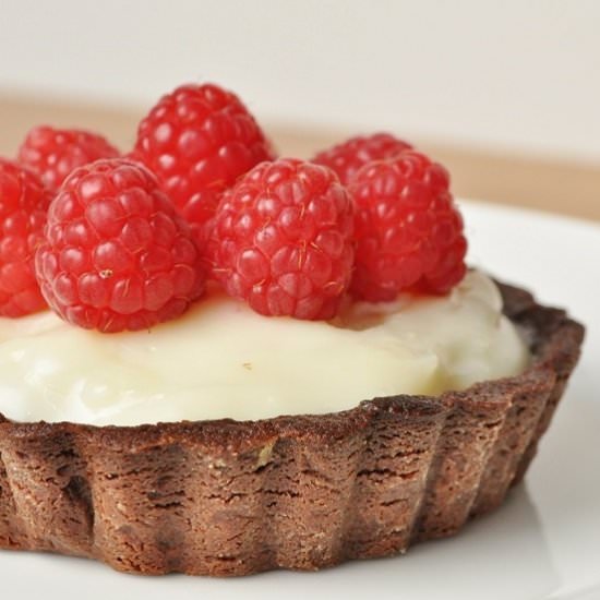Raspberry-Cointreau Custard Tarts