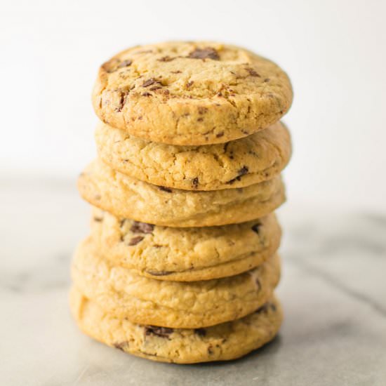 Malted Dark Chocolate Chunk Cookies