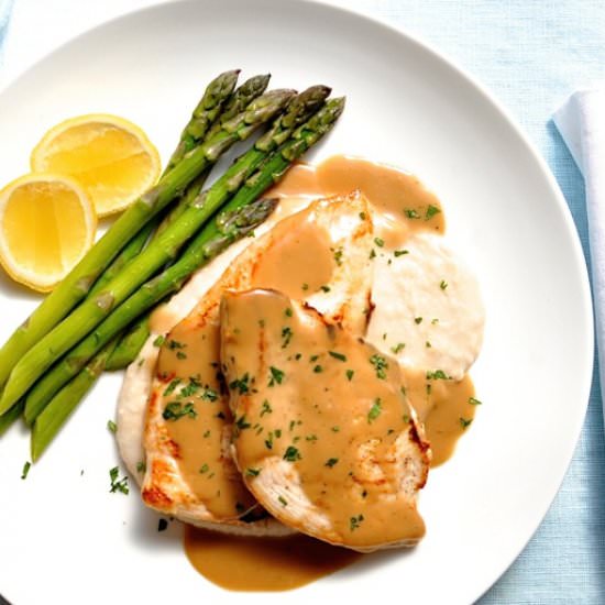 Chicken w/Marsala Sauce & BeanPuree