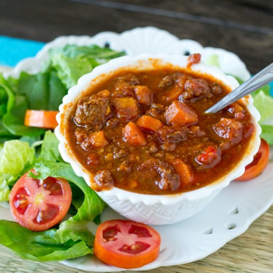 PALEO SWEET POTATO CHILI