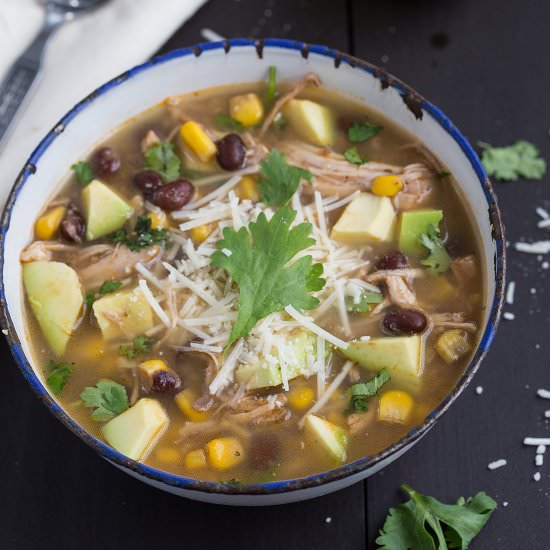 Slow Cooker Salsa Verde Soup