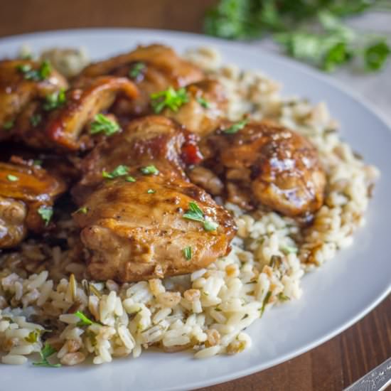 Creamy Balsamic Skillet Chicken