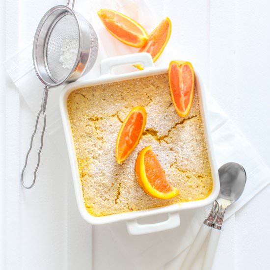 Orange Almond Self-Saucing Pudding