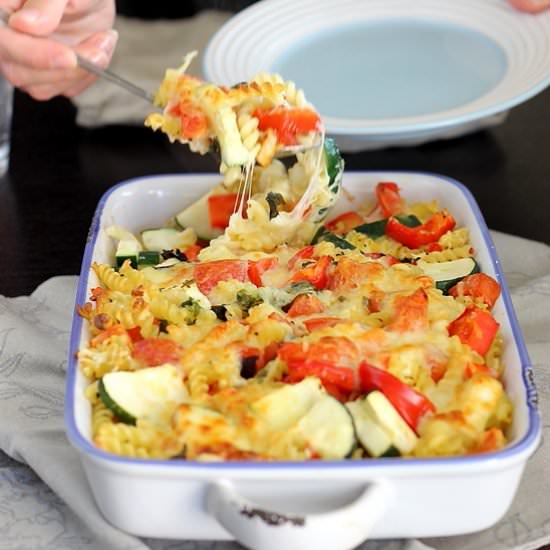 Courgette and Tomatoes Gratin