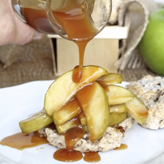 Caramel Apple Pecan Shortcakes