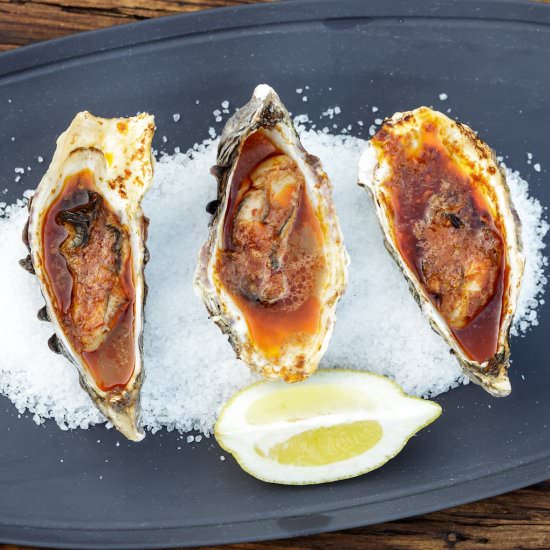 Grilled Oysters a la Hog Island