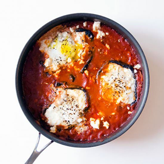 Portobello Shakshuka w/ Baked Eggs