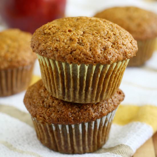 Vegan Applesauce Muffins