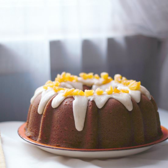 Apricot Pumpkin Cake w/ BB Frosting