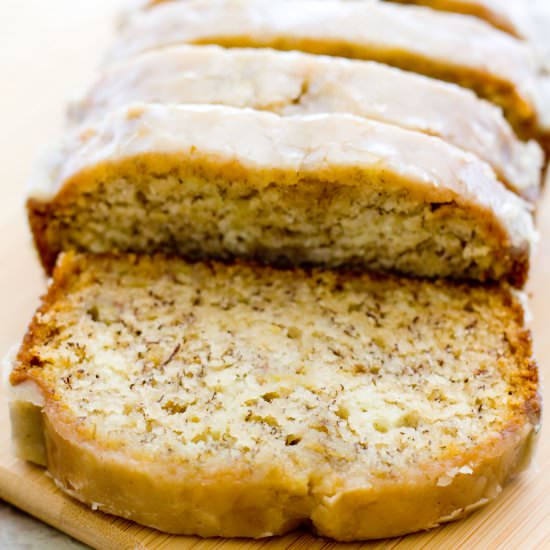 Maple Glazed Banana Bread