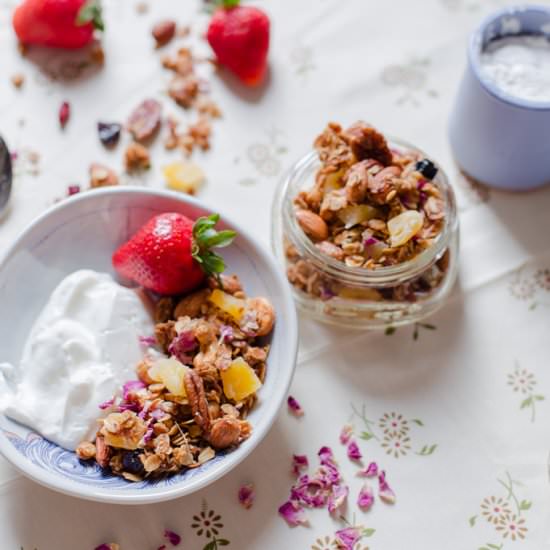 Rose Petal Granola