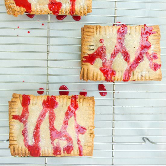 Vegan Chocolate Raspberry Pop Tarts