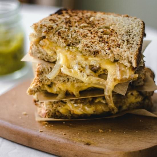 Hatch Chile Wheat Grilled Cheese