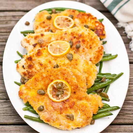 Panko Crusted Chicken Piccata