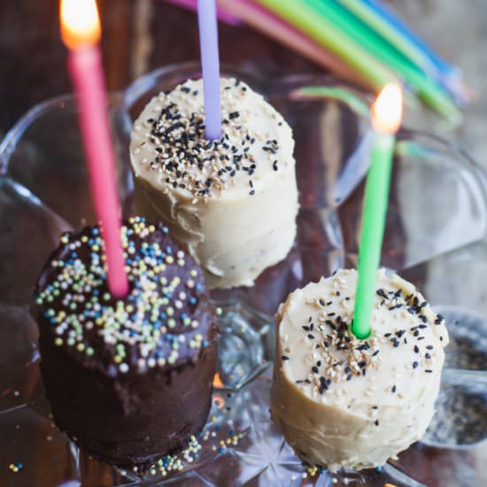 Chocolate Mocha & Halva Mini Cakes