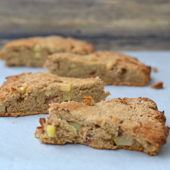 Gluten Free Chestnut Apple Scones