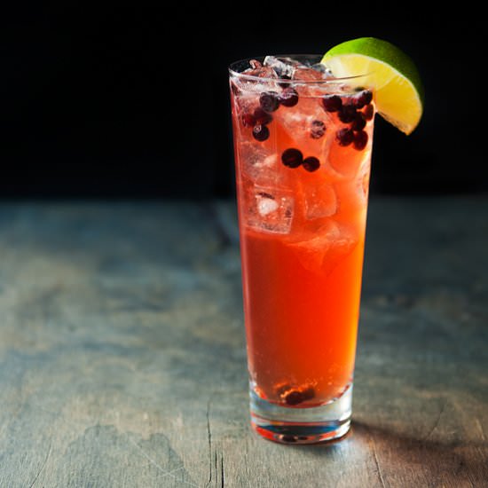 Huckleberry Shrub and Cocktail