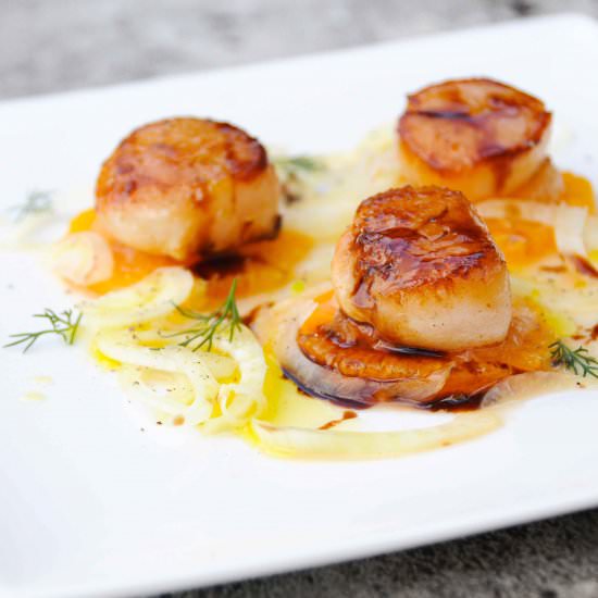 Balsamic Seared Scallops