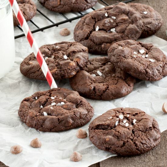 Salted Caramel Chocolate Cookies