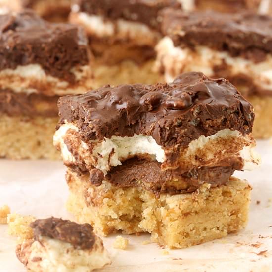 S’mores Peanut Butter Crunch Bars