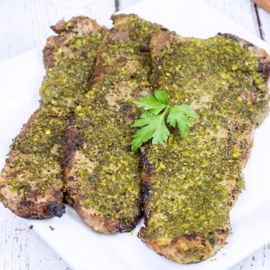 Grilled Chimichurri Steaks