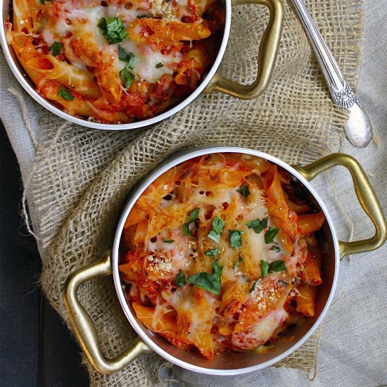 Roasted Red Pepper Pasta Bake