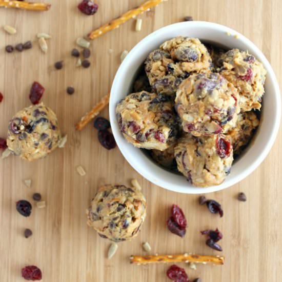 No Bake Trail Mix Energy Bites