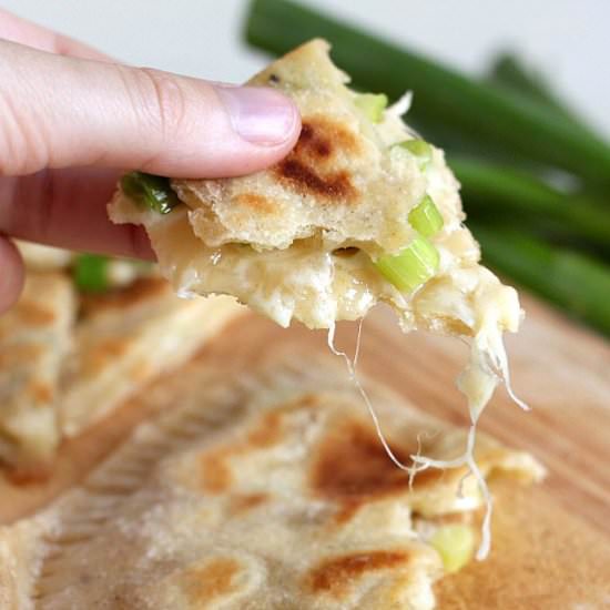 Cheese and Onion Stuffed Flatbreads