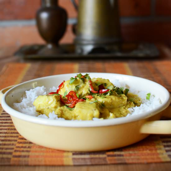 Fish in coconut milk