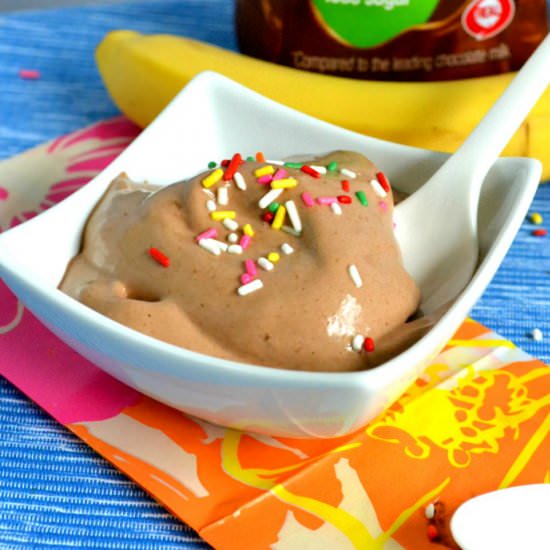 Chocolate Frozen Banana Soft Serve
