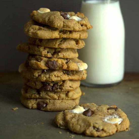 S’more Peanut Butter Cookies