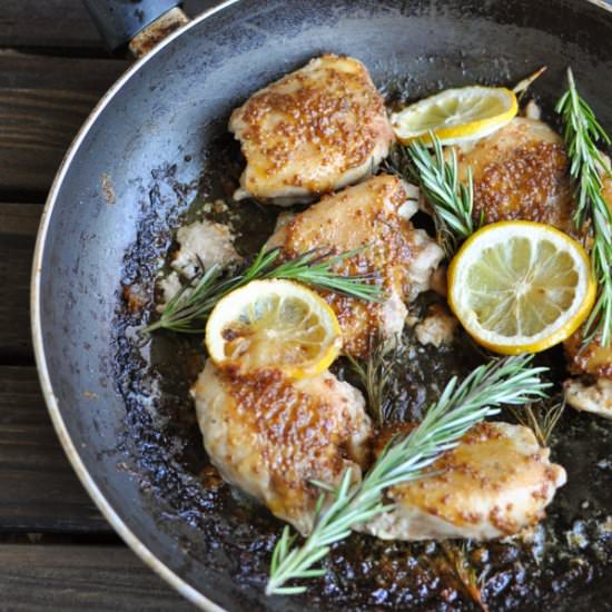 Lemon Rosemary Chicken Thighs