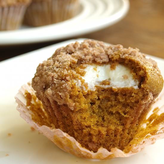 Pumpkin Cheesecake Muffins