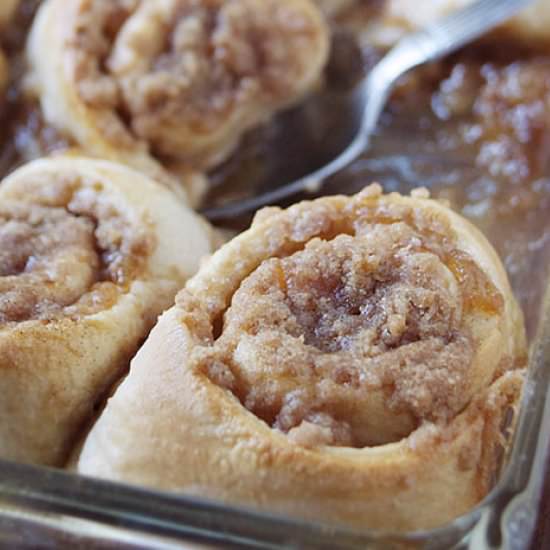 Pear Streusel Sweet Rolls