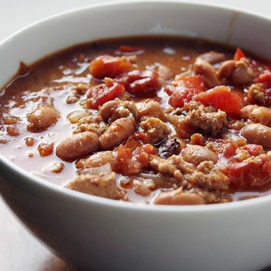 Slow Cooker Turkey Chili