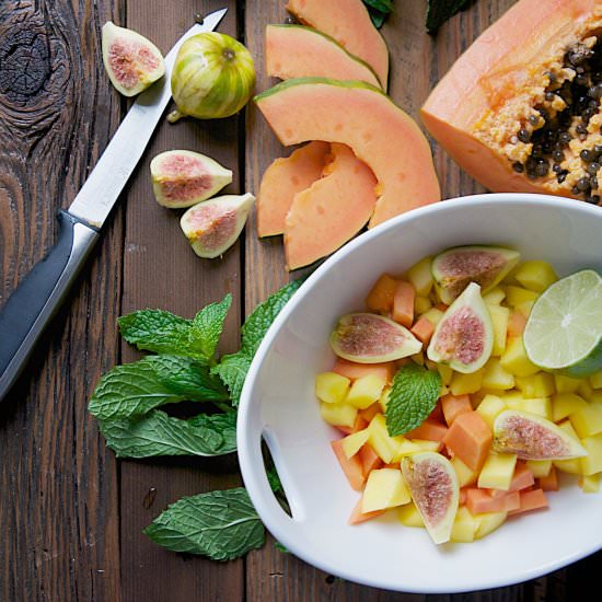 Papaya Mango Fig Salad