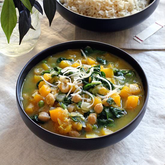 Butternut Squash and Chickpea Curry