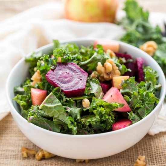 Kale Salad With Beets & Apple