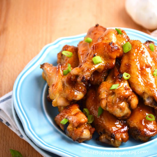 Sticky Asian Garlic Wings