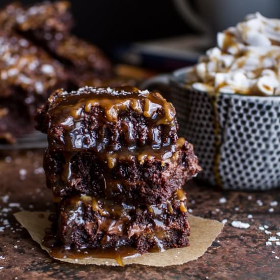 Salted Caramel Mocha Brownies