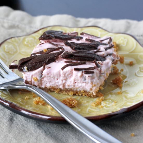 Strawberry Cheesecake Mousse Bars