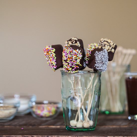 Frozen Chocolate Banana Pops