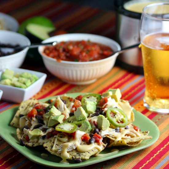 Chicken Queso Nacho Bar