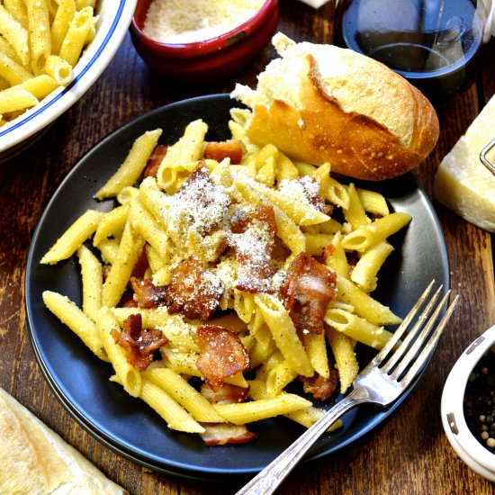 Penne with Bacon